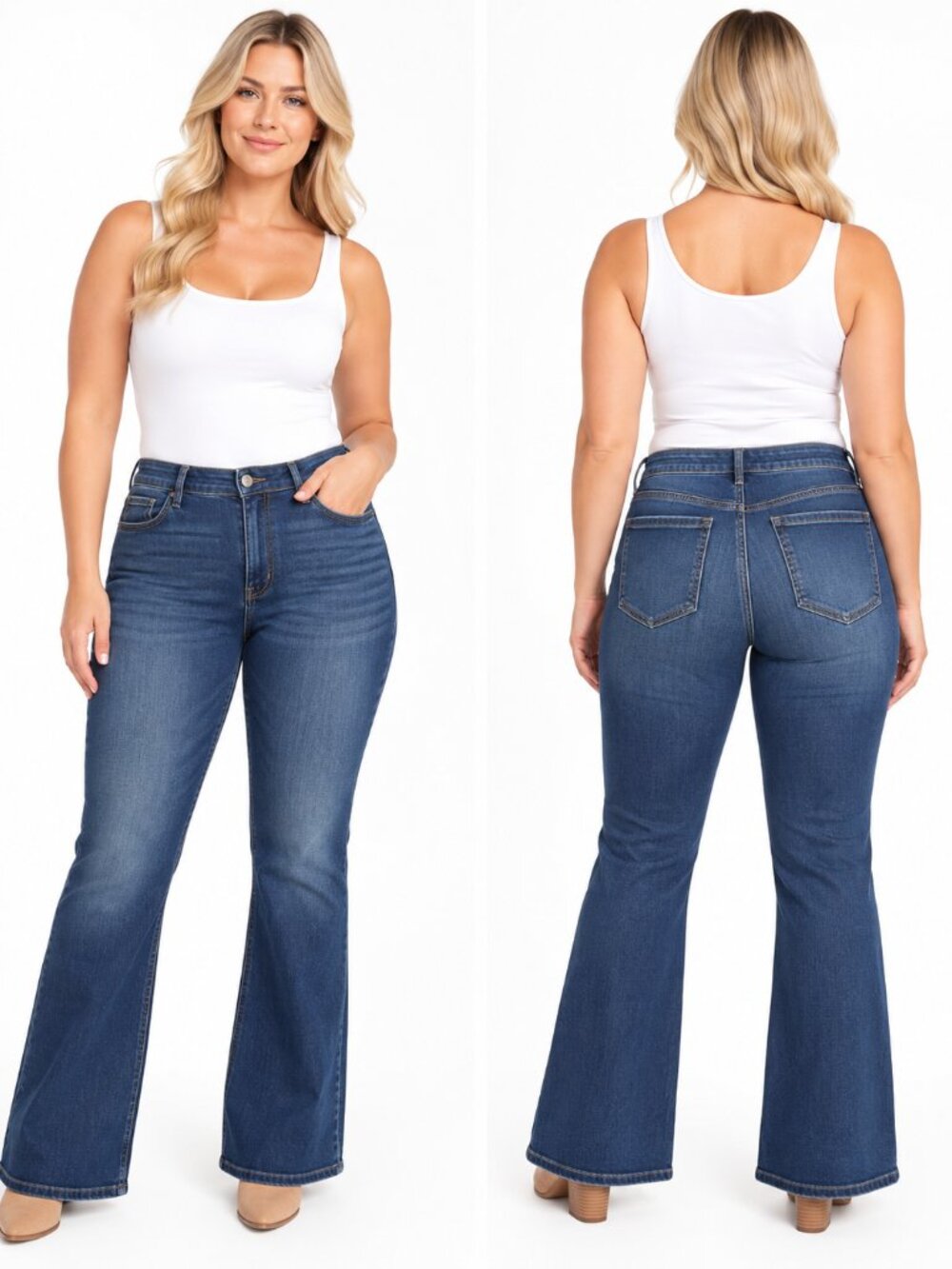 NWT Torrid Trio Fit Slim Bootcut High Rise Stretch Jeans 16R-20R El Nino